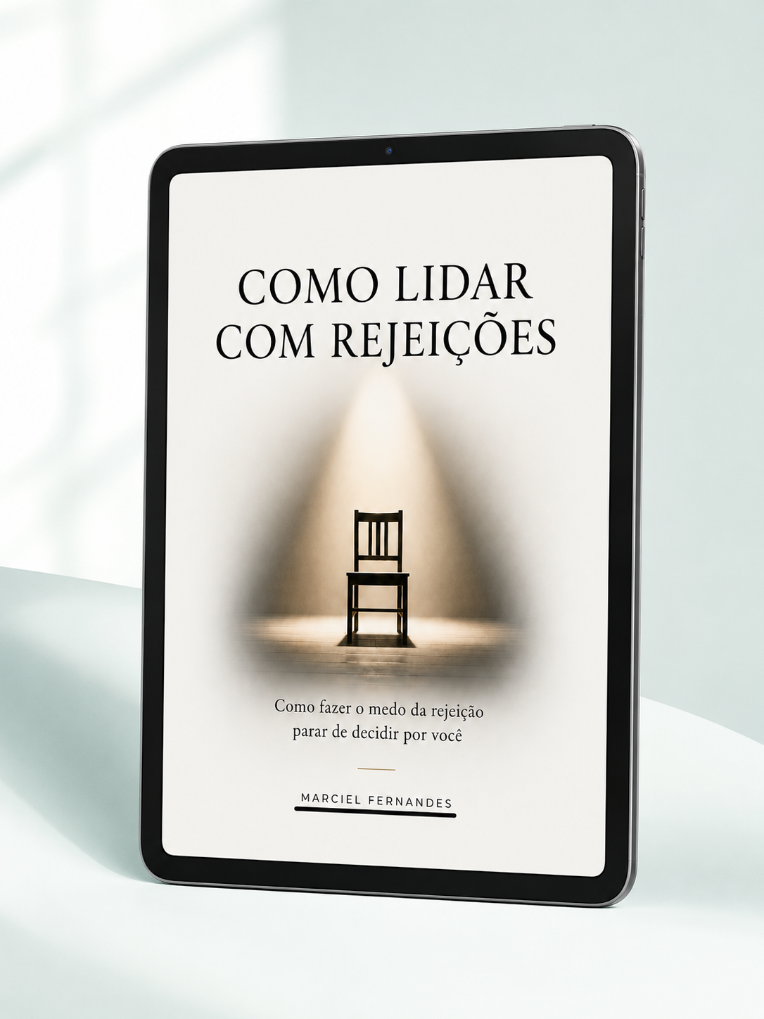 Mockup do ebook Como lidar com rejeições